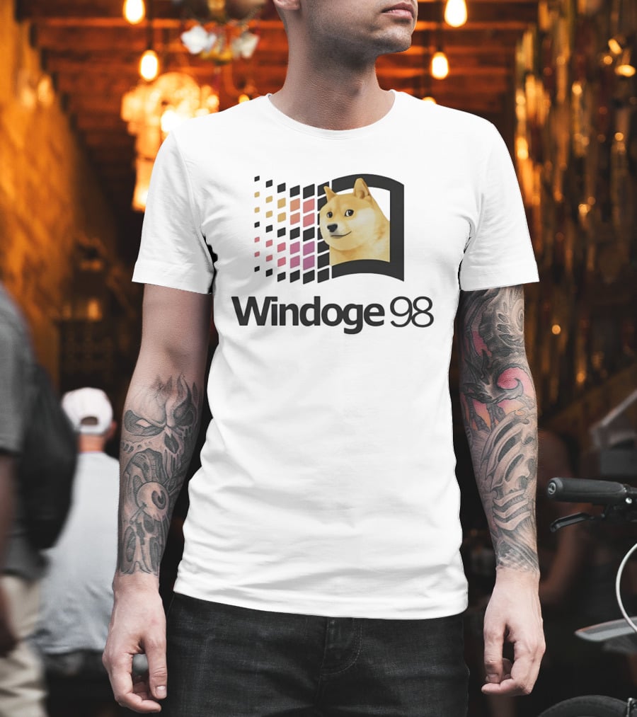 Windoge 98 Doge Meme Computer T-Shirt