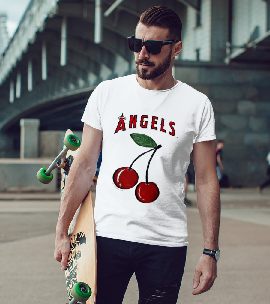 Los Angeles Angels Tiny Turnip MLB Cherries T-Shirt