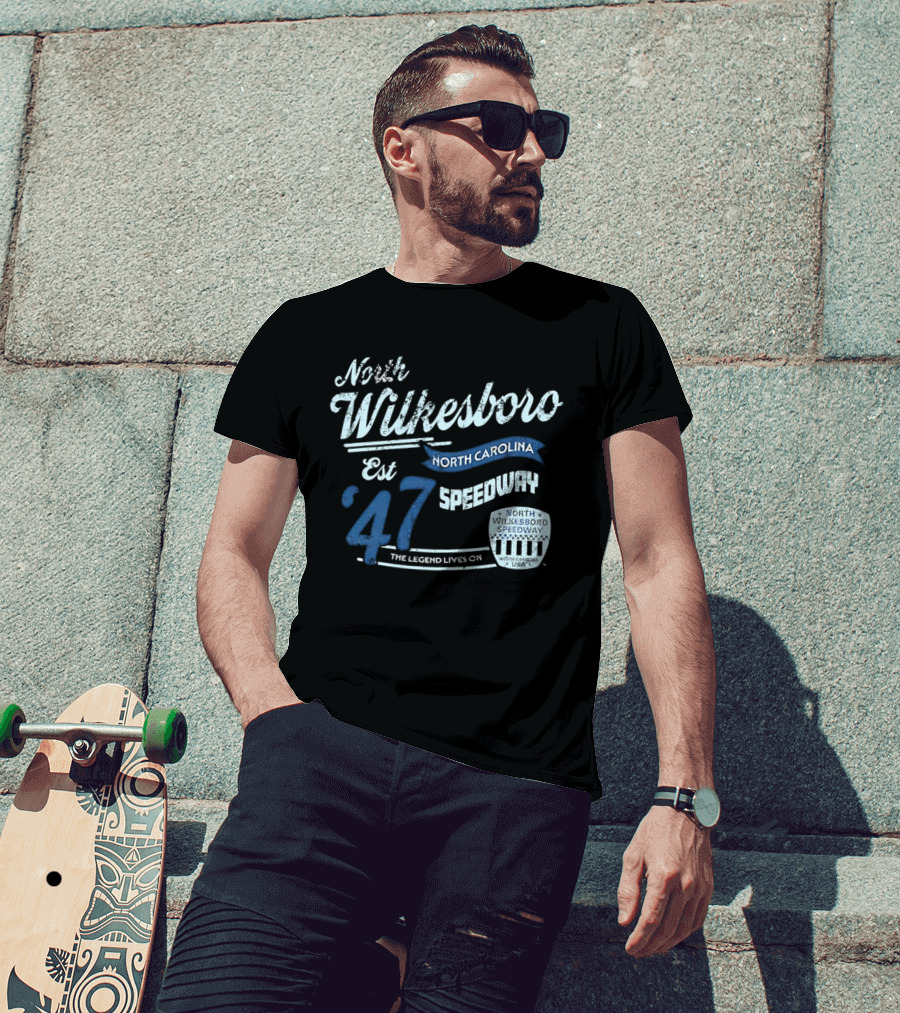 North Wilkesboro Speedway Est '47 North Carolina The Legend Lives On T-Shirt