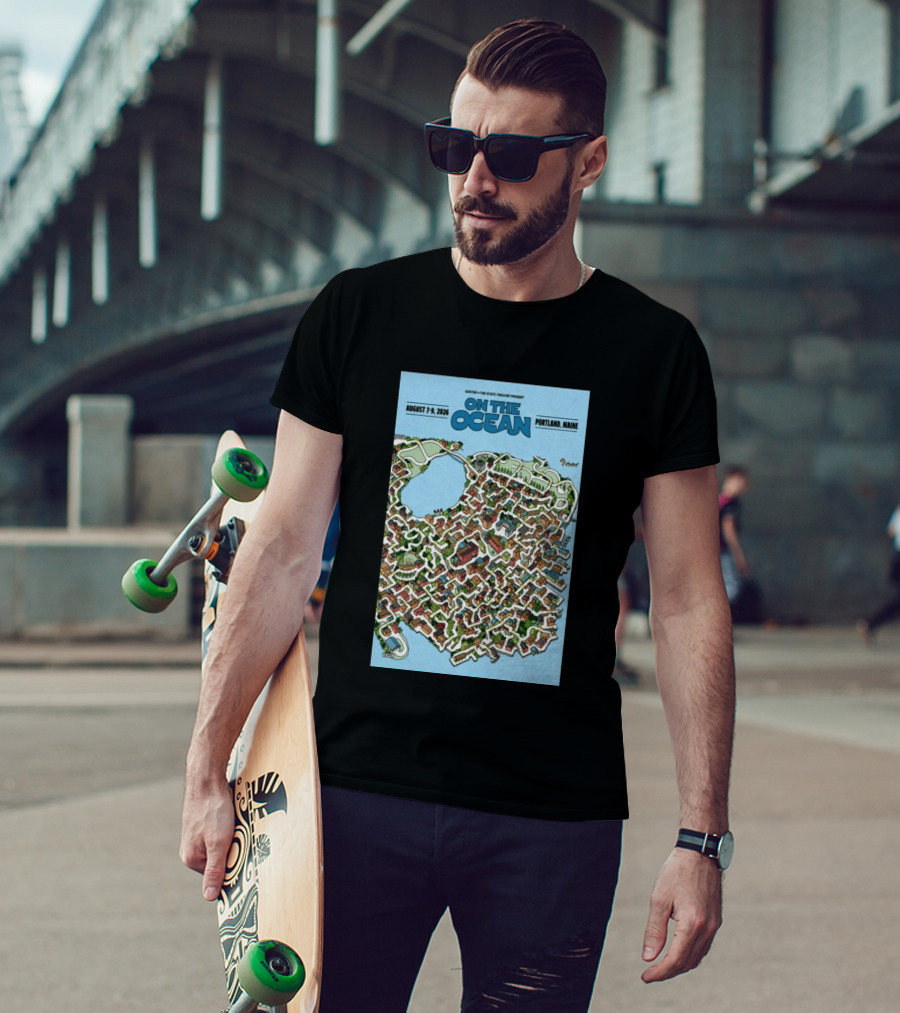 Guster The State Theatre Present On The Ocean August 7 9 2026 Portland Maine T-Shirt