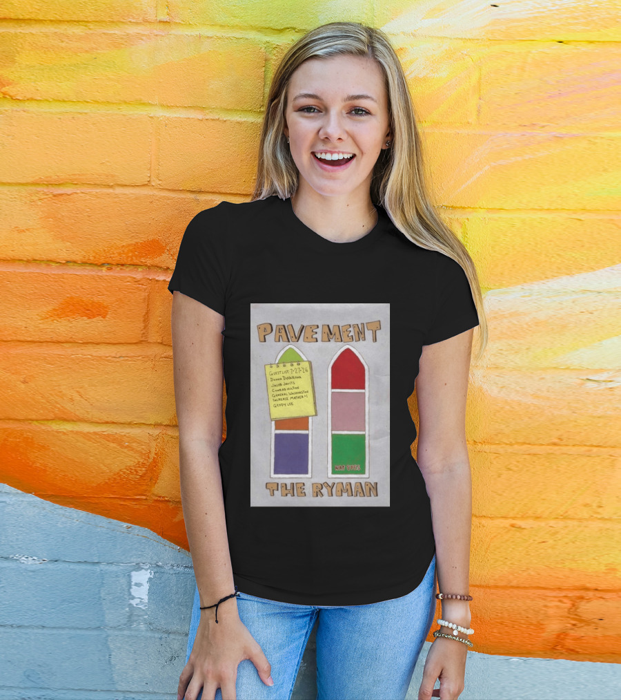Pavement The Ryman July 27 2026 Guest List Donna Jacob John Spiral T-Shirt