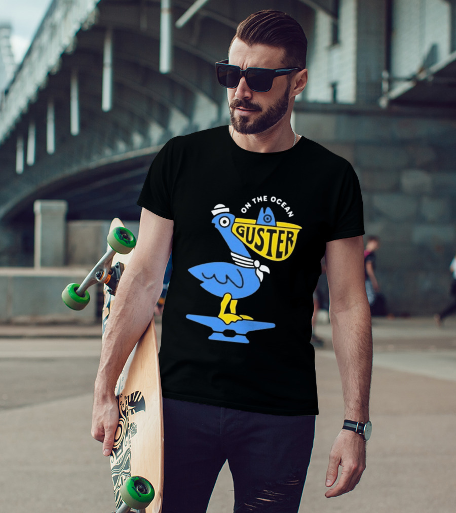 Pelican Guster On The Ocean Sailor Hat T-Shirt