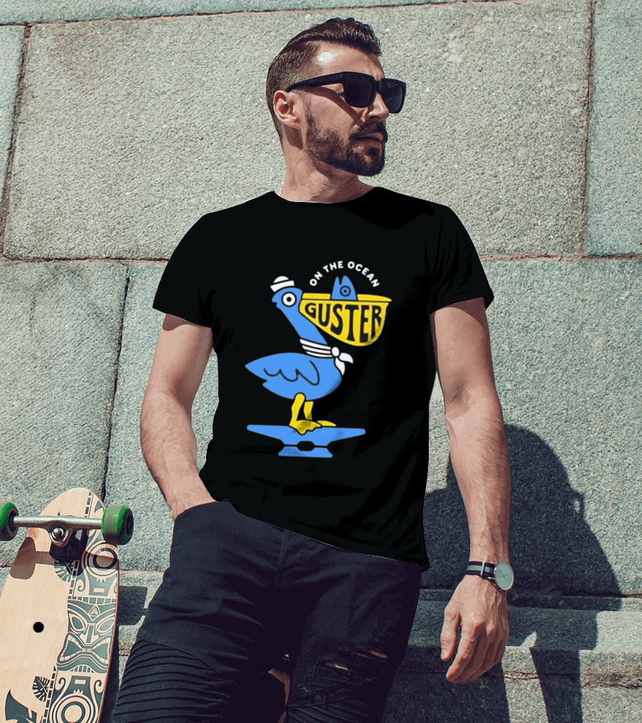 Pelican Guster On The Ocean Sailor Hat T-Shirt