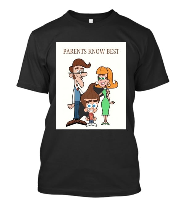 Parents Know Best Jimmy Neutron Timmy Turner Cartoon Mashup T-Shirt