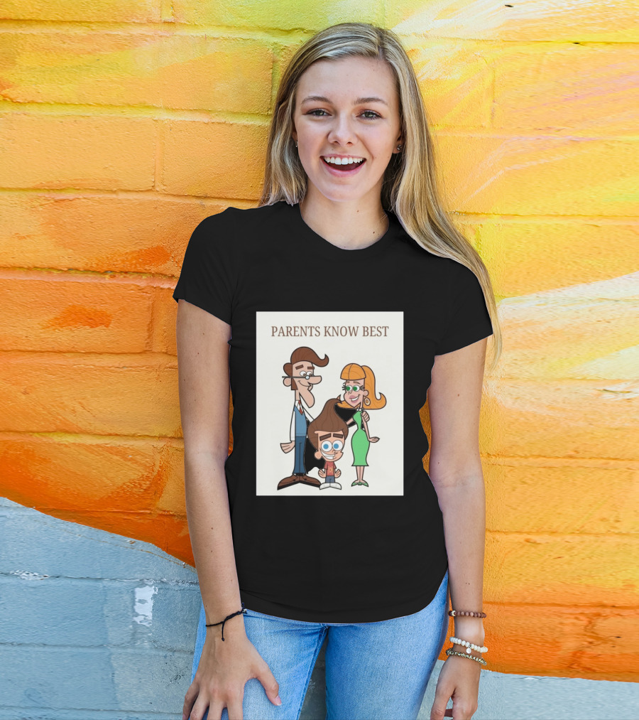 Parents Know Best Jimmy Neutron Timmy Turner Cartoon Mashup T-Shirt