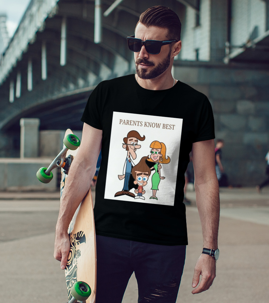 Parents Know Best Jimmy Neutron Timmy Turner Cartoon Mashup T-Shirt