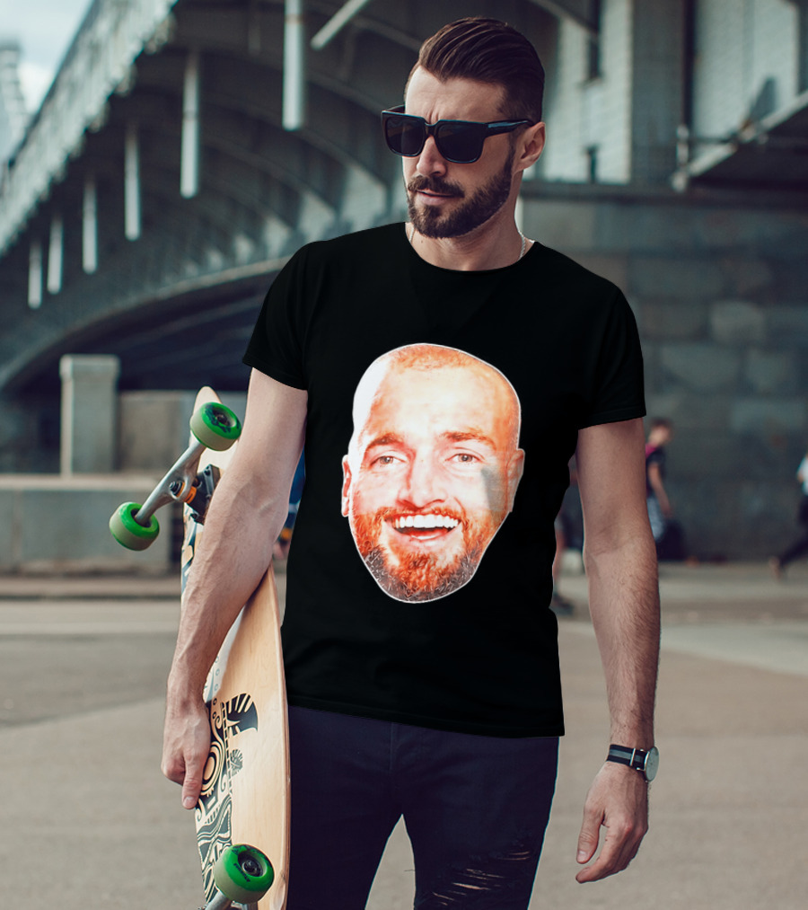 Post Malone Smiling Face Celebrity Image T-Shirt