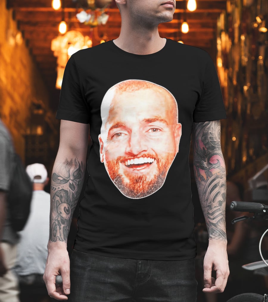 Post Malone Smiling Face Celebrity Image T-Shirt