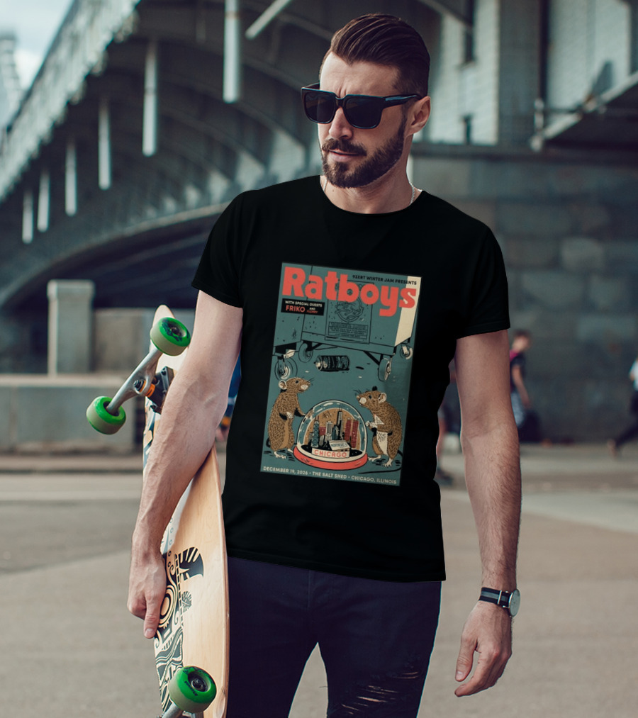 93XRT Winter Jam Presents Ratboys With Guests Friko And Floopy December 19 2026 The Salt Shed Chicago Illinois T-Shirt