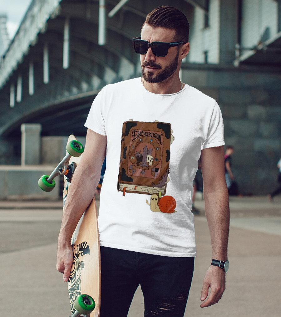 Adventure Time Enchiridion Snail Cartoon Network Book T-Shirt