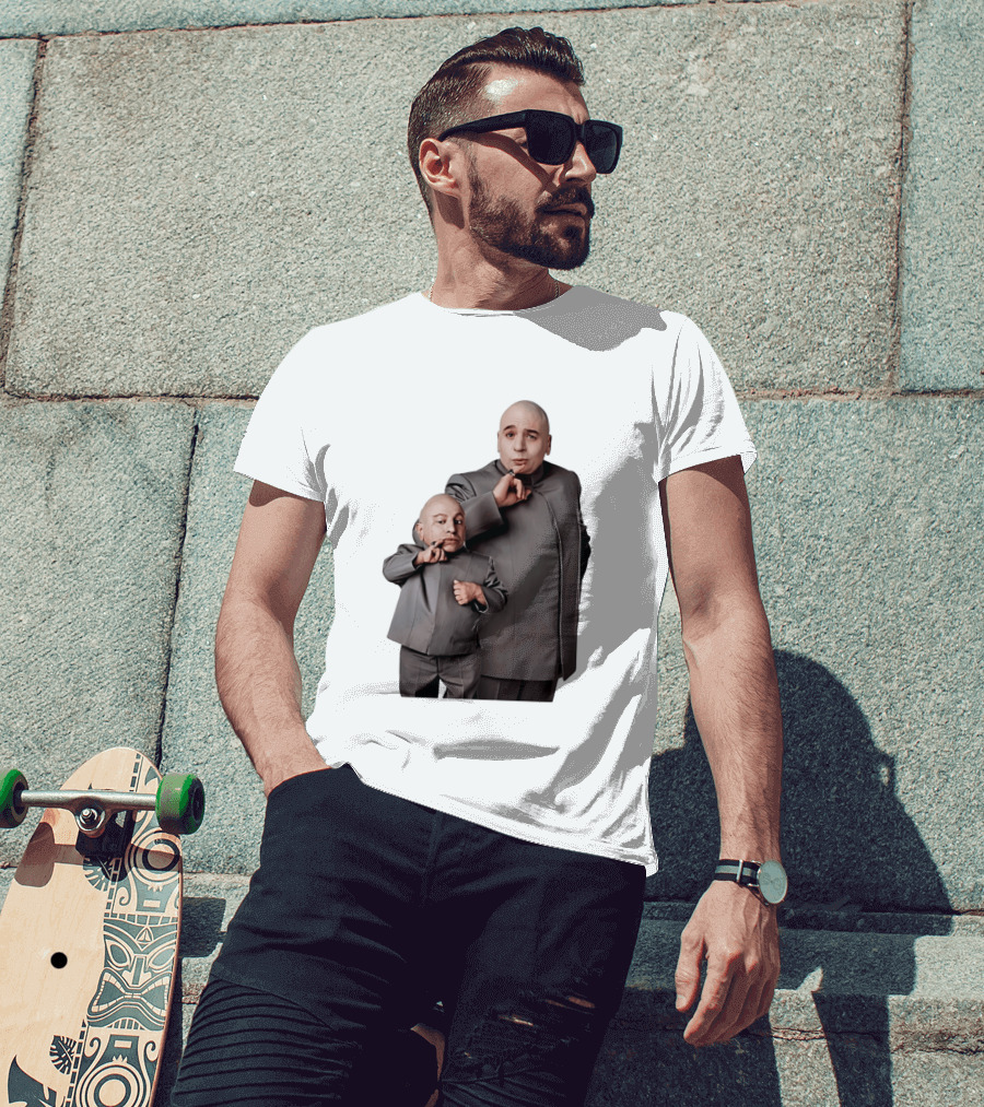 Dr Evil And Mini Me Iconic Duo Mike Myers Verne Troyer T-Shirt