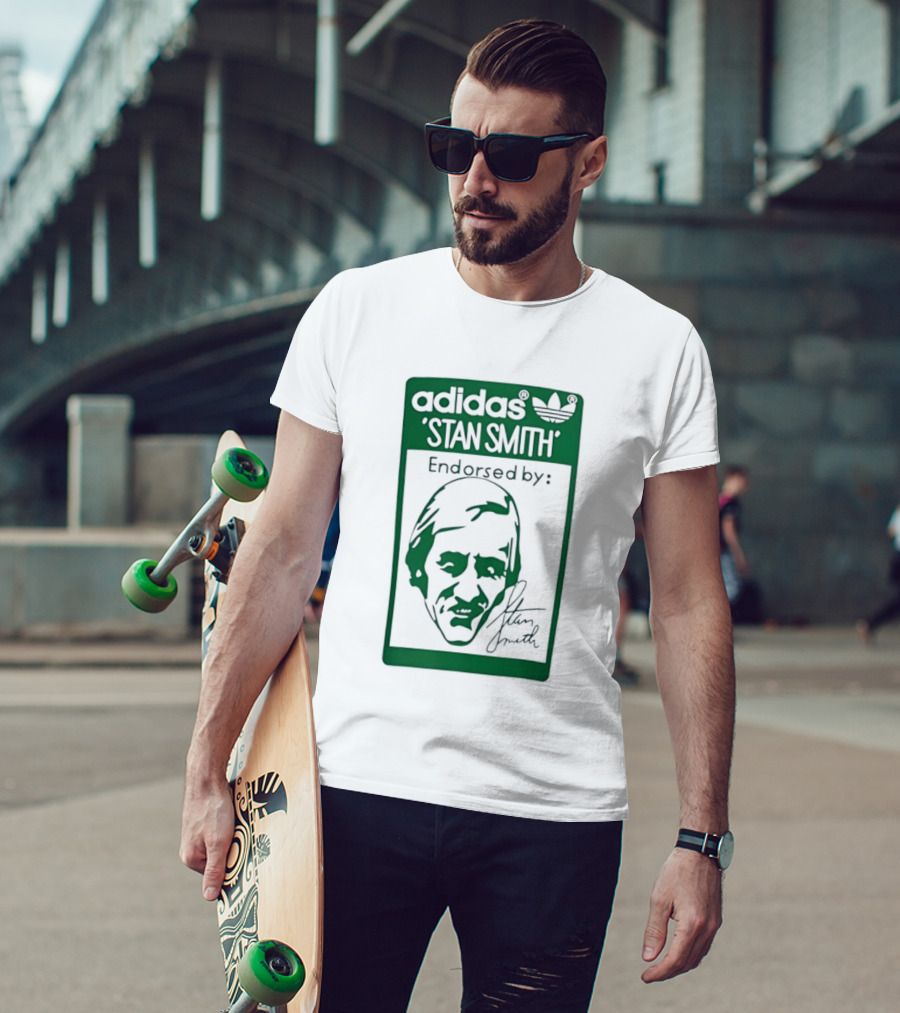 Adidas Stan Smith Endorsed Logo Green T-Shirt