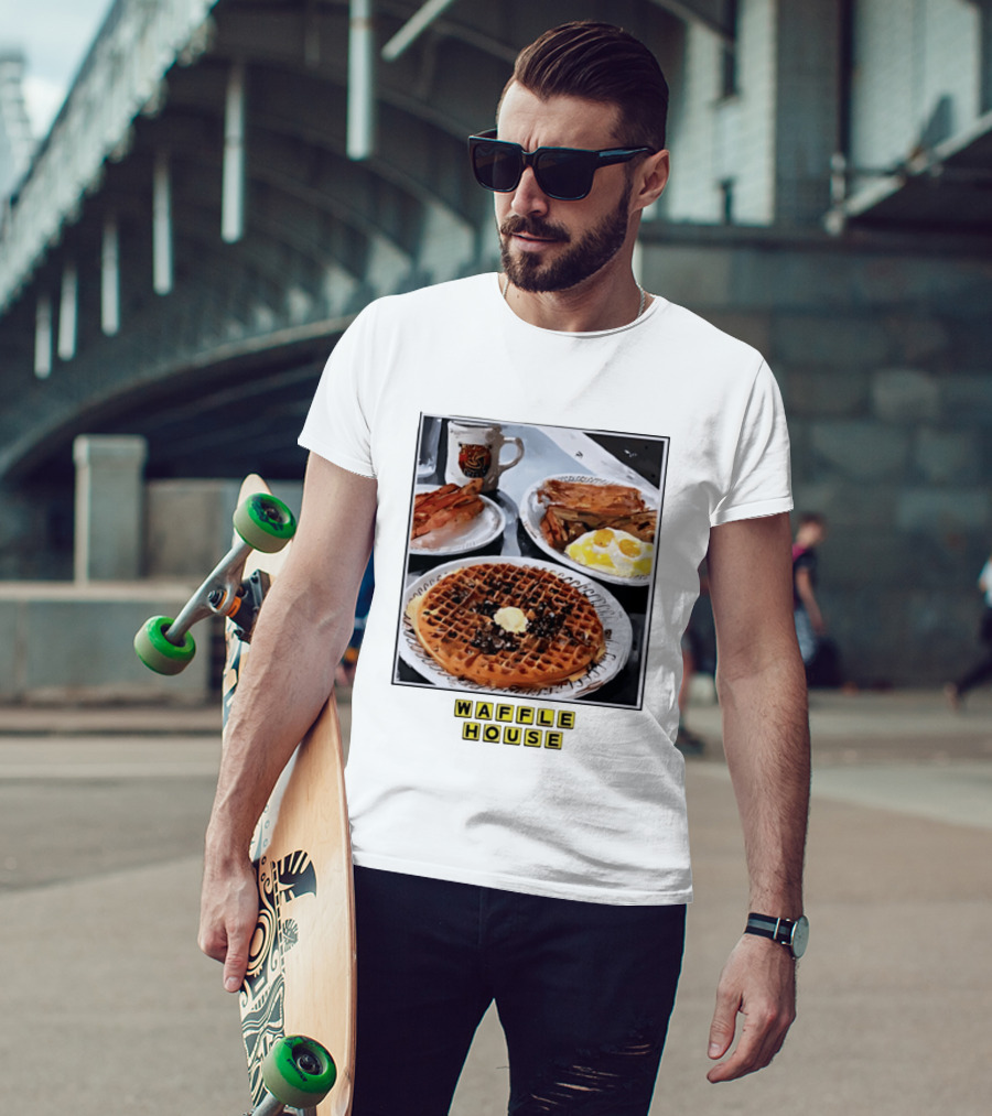 Onward Reserve Waffle House Breakfast Waffle Eggs Bacon T-Shirt