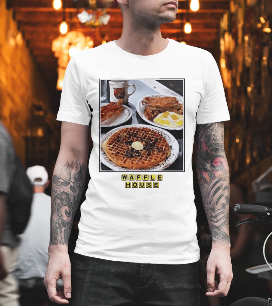 Onward Reserve Waffle House Breakfast Waffle Eggs Bacon T-Shirt