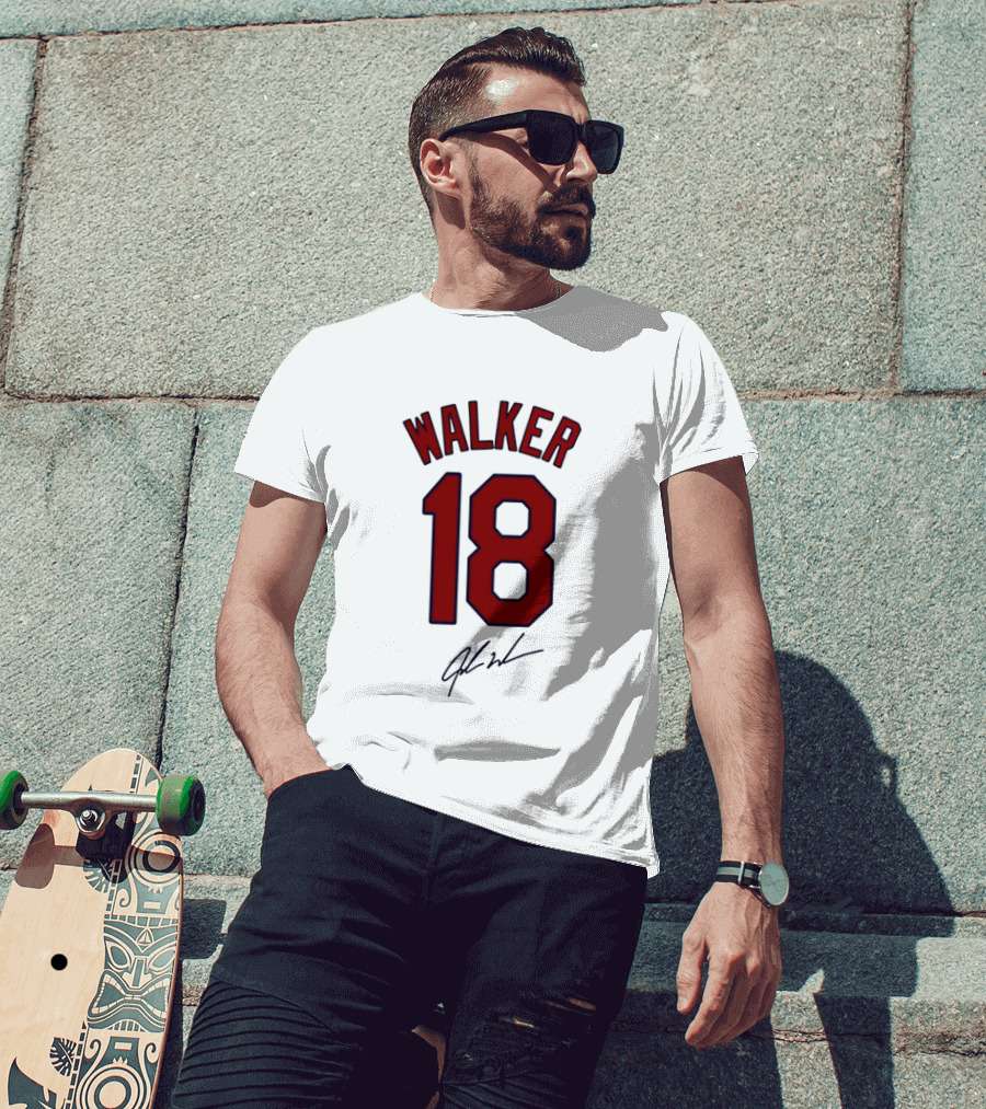 Walker 18 St Louis Cardinals Signature T-Shirt