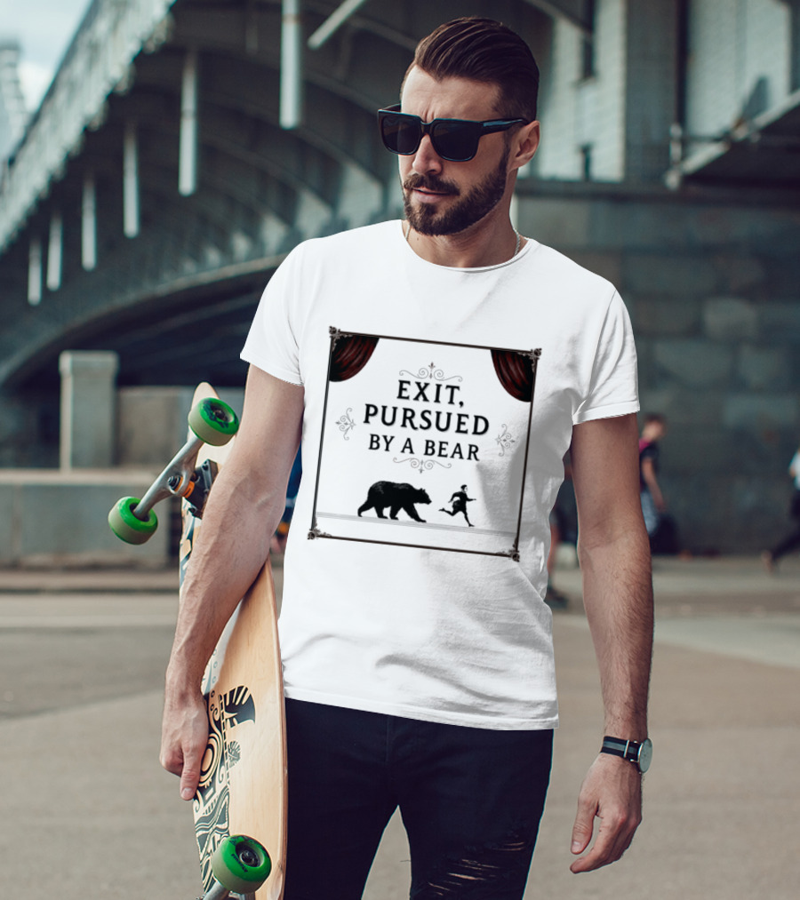 William Shakespeare The Winters Tale Exit Pursued By A Bear T-Shirt