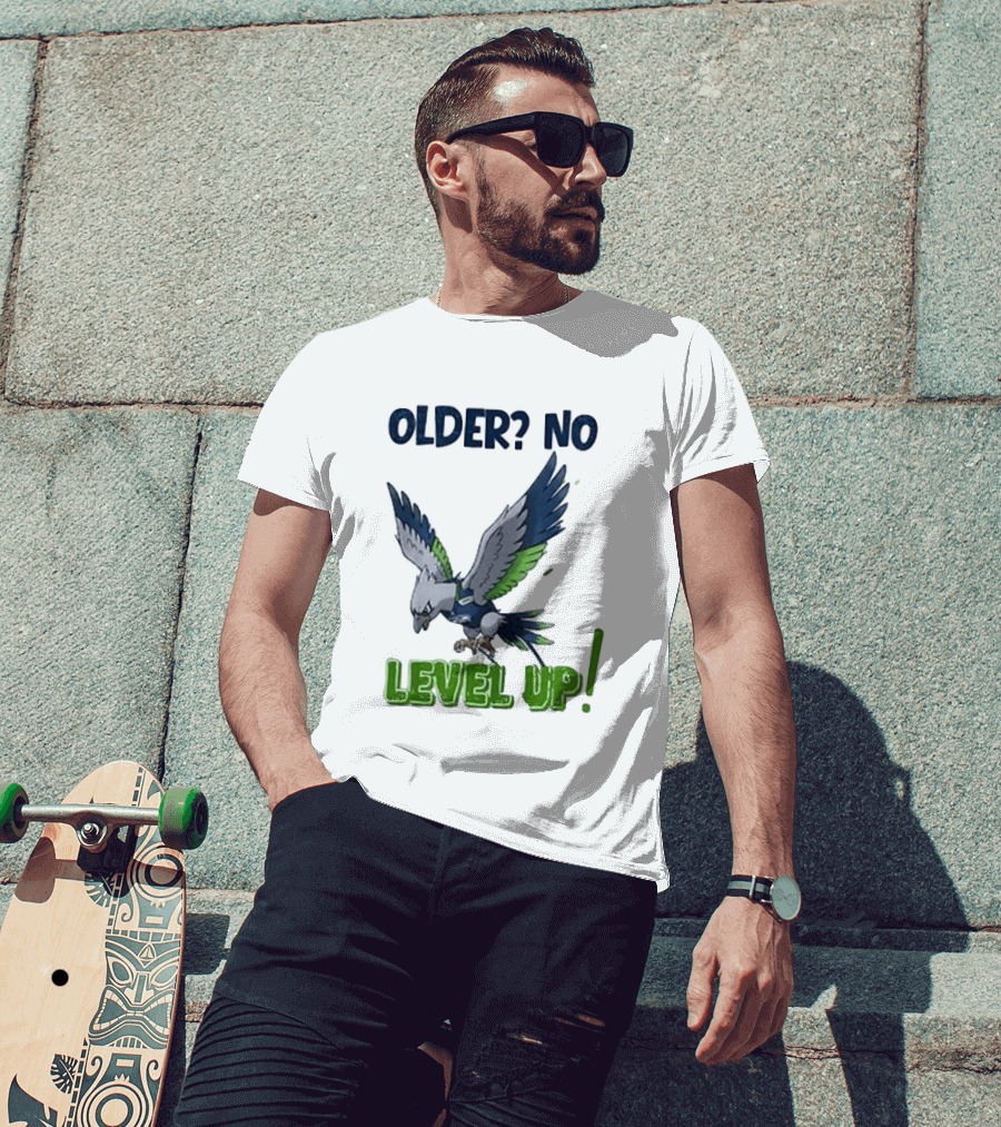 Seattle Seahawks Pokemon 30th Anniversary Older No Level Up T-Shirt