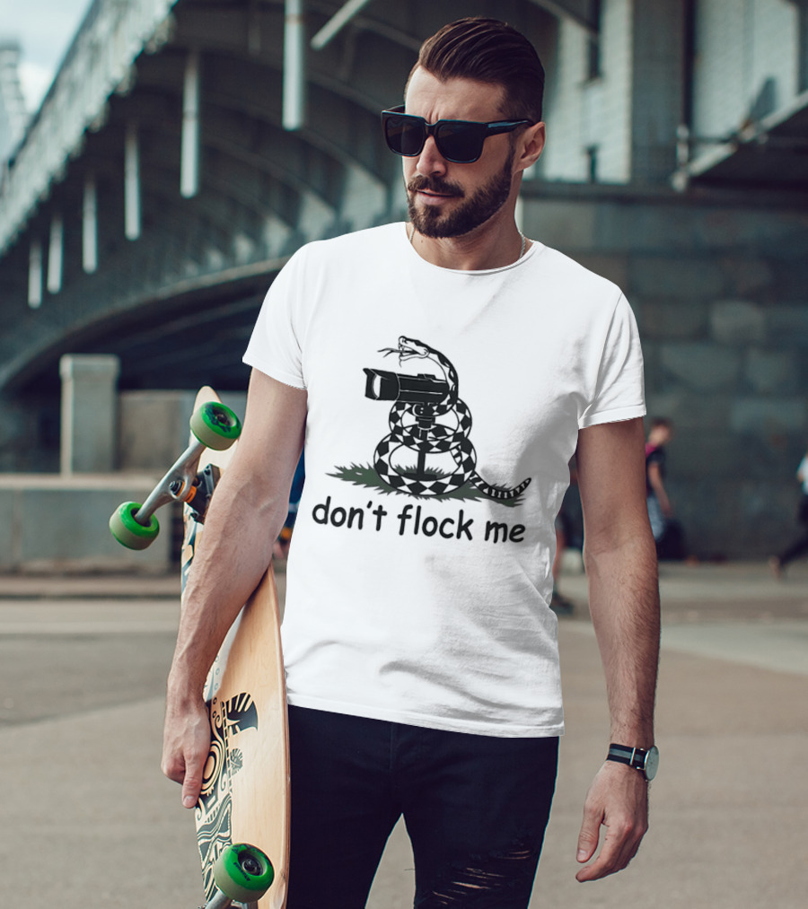 Snake Don't Flock Me Don't Tread On Me 2026 Coiled Gun T-Shirt