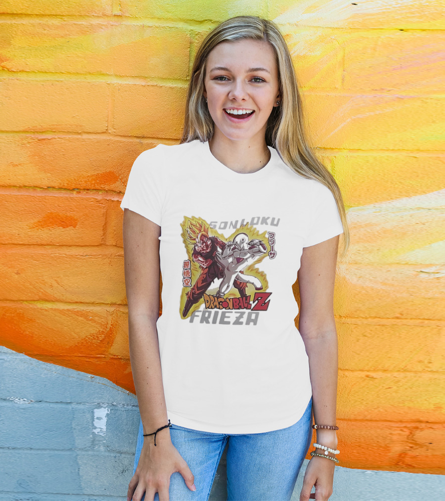 Son Goku Frieza Dragon Ball Z Anime Showdown T-Shirt