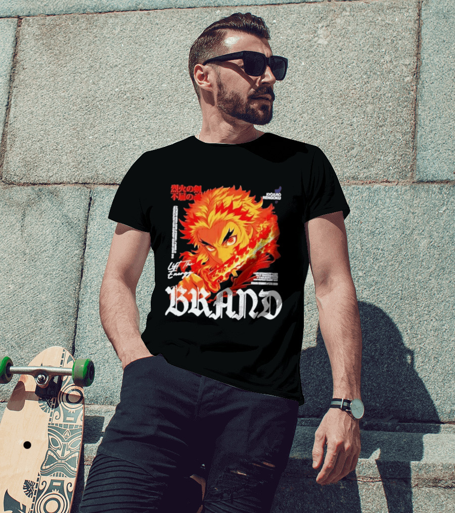 Kyojuro Rengoku Lift The Energy Flame Sword T-Shirt