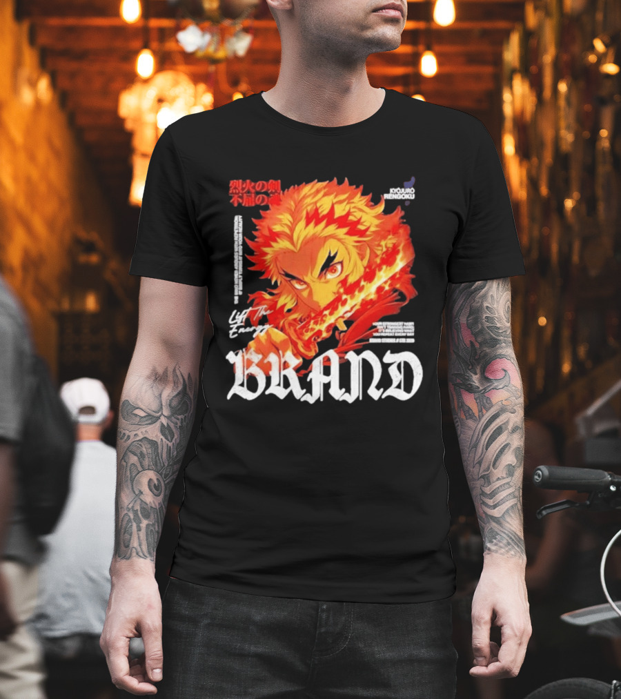 Kyojuro Rengoku Lift The Energy Flame Sword T-Shirt