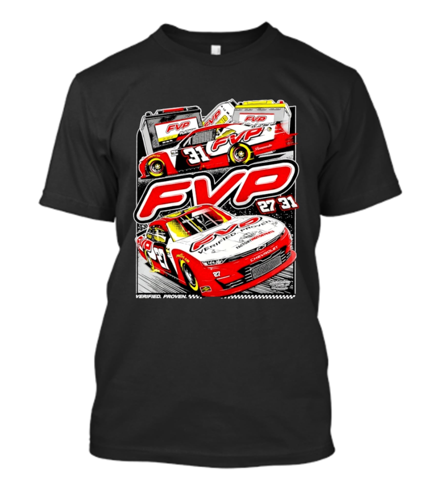 FVP Verified Proven Jordan Anderson Racing Chevrolet 27 31 T-Shirt