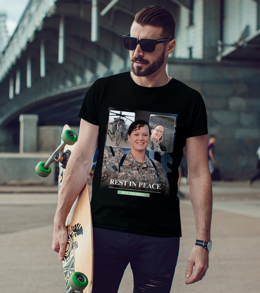 Rest In Peace Billie Jean Grinder Us Army Service T-Shirt