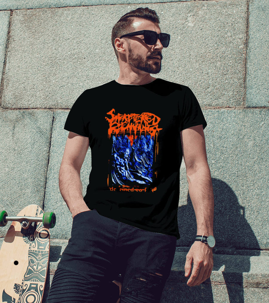 Scattered Remnants Destined To Fail Death Metal Album Cover T-Shirt