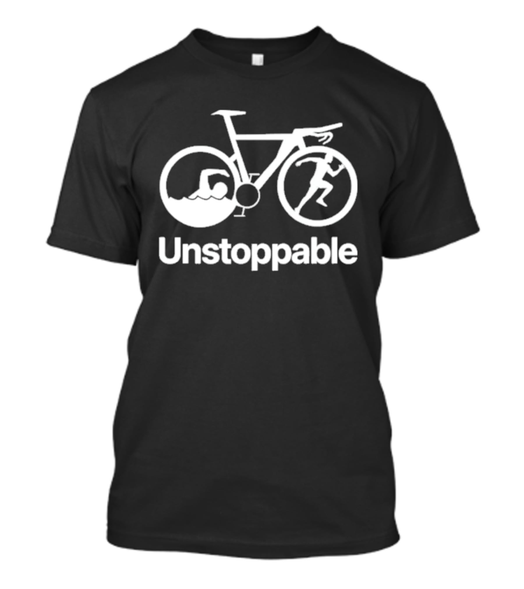 Unstoppable Triathlon Cycling Swimming Running T-Shirt
