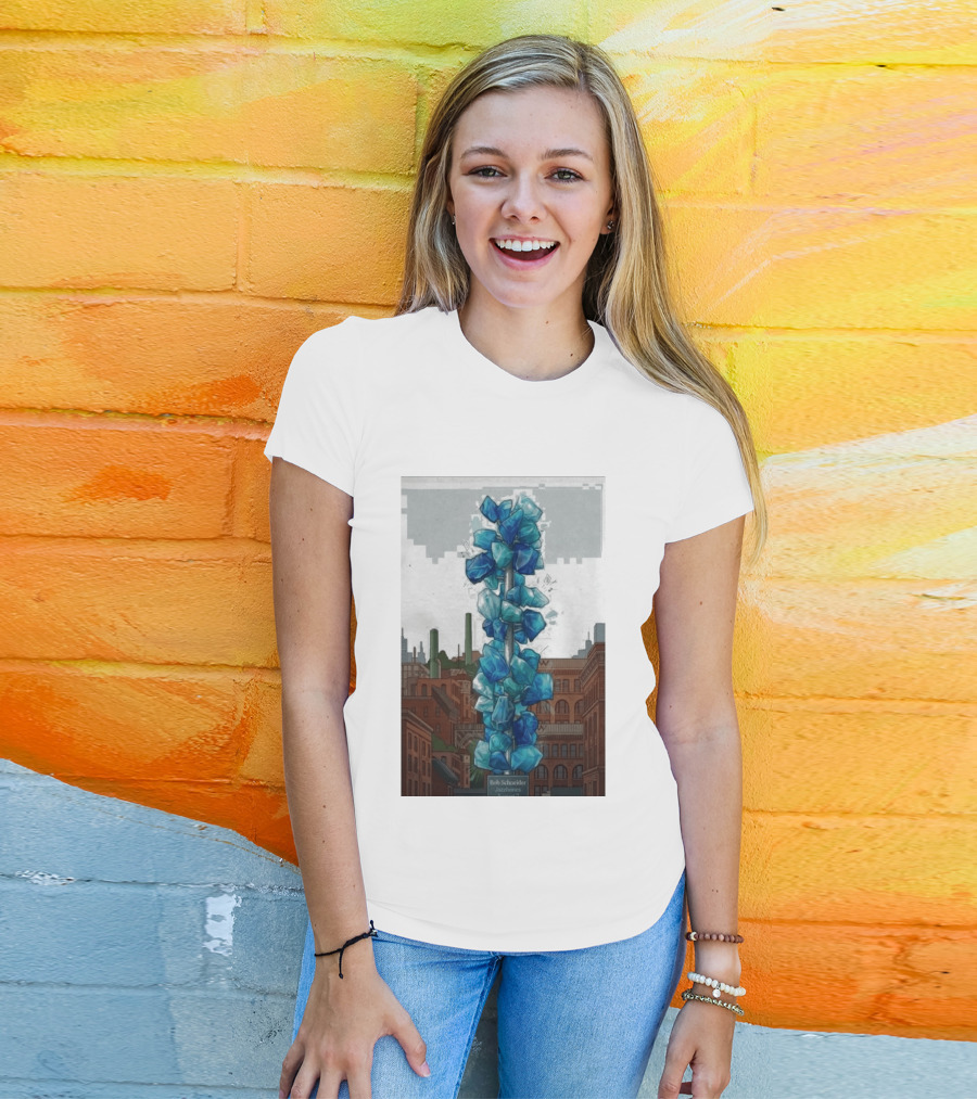 Bob Schneider Jazzbones Tacoma Washington August 7 2026 Blue Crystal Cityscape T-Shirt