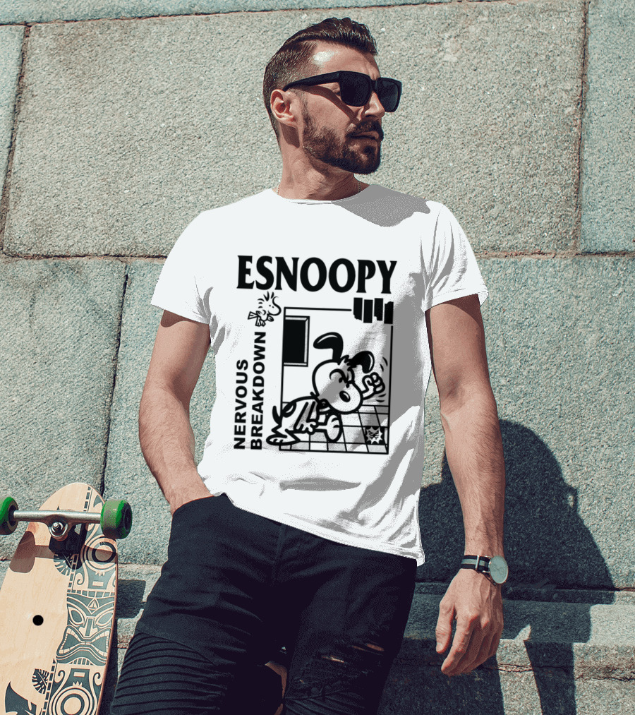 ESNOOPY Nervous Breakdown Comic T-Shirt