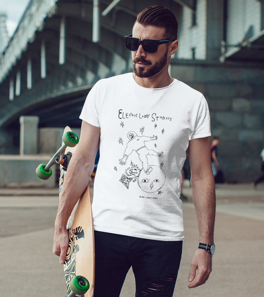 Electric Lady Studios Daniel Johnston Els Lost In Space T-Shirt
