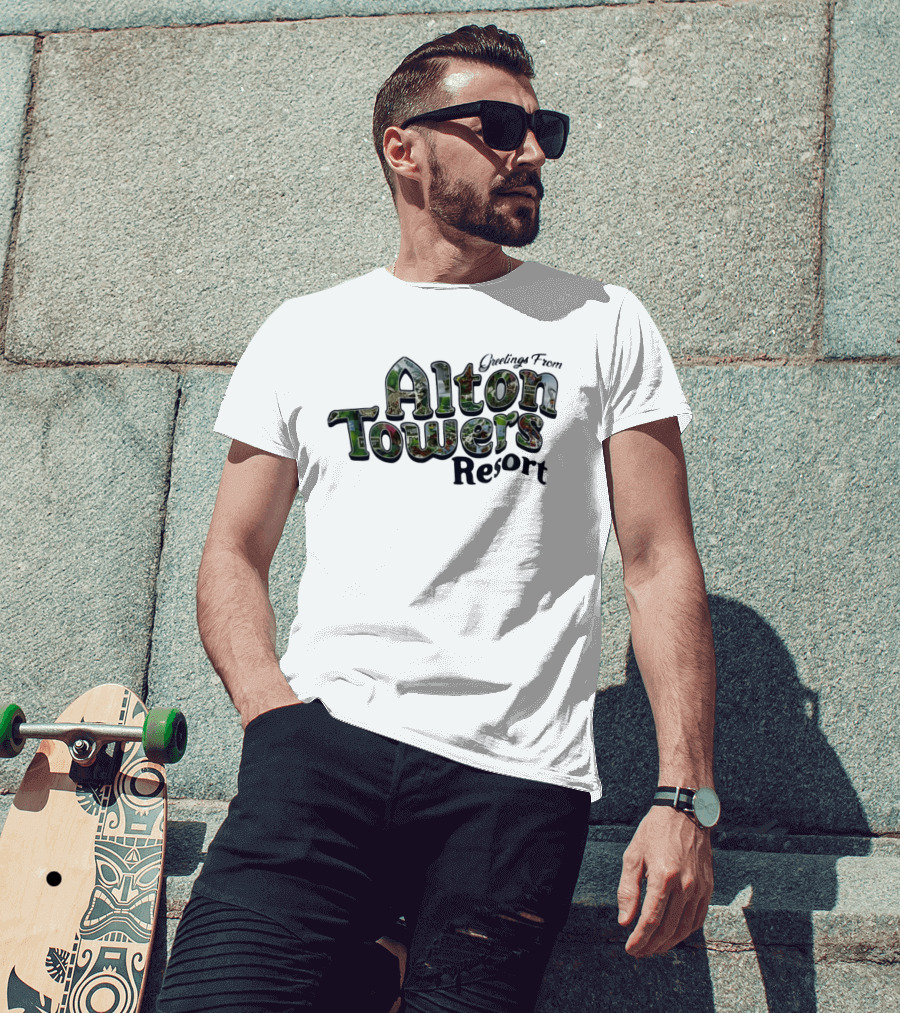 Greetings From Alton Towers Resort Theme Park Adventure T-Shirt
