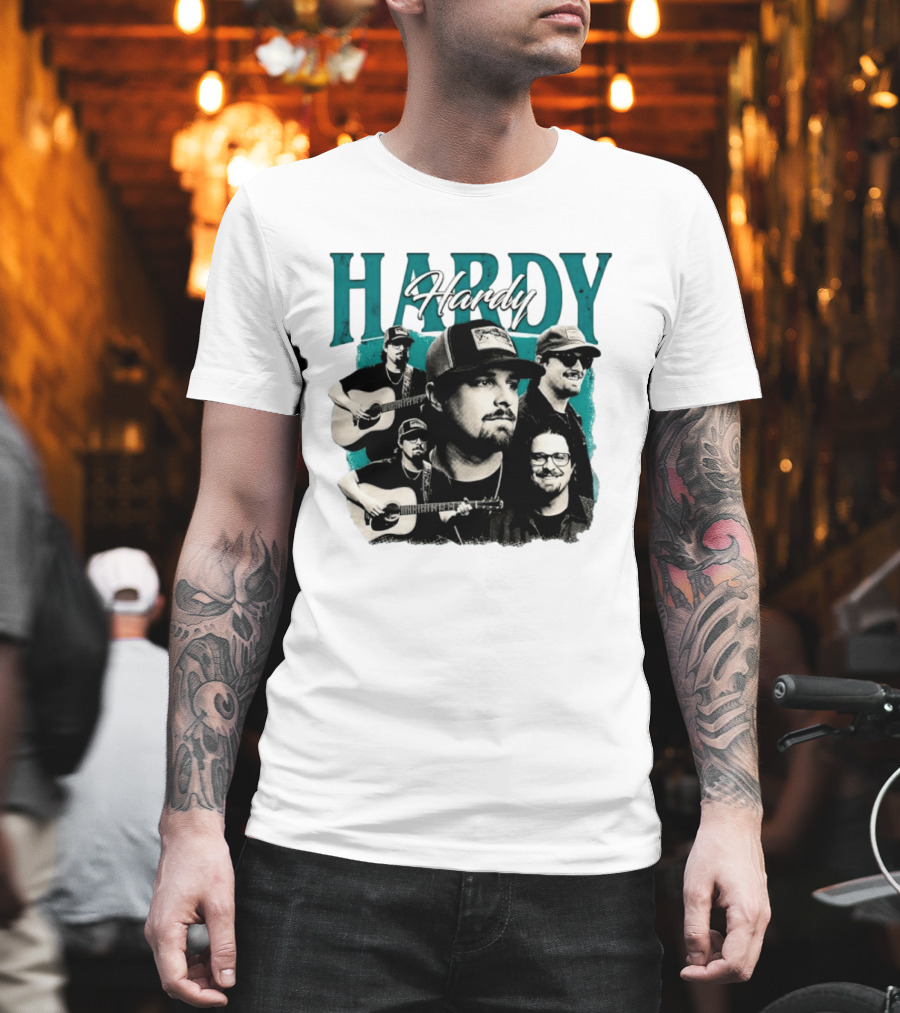 Hardy Country Music Singer Montage Collage T-Shirt