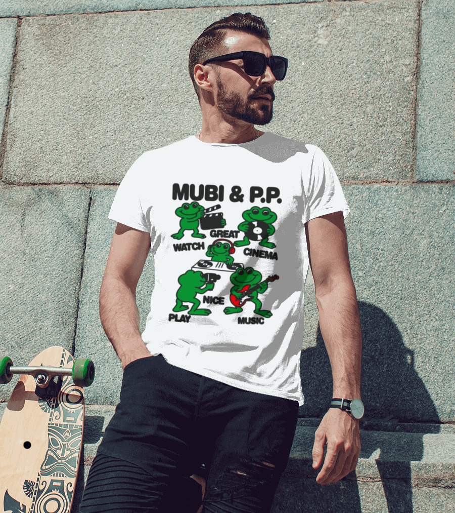 Mubi & P.P. Great Cinema Play Nice Music T-Shirt