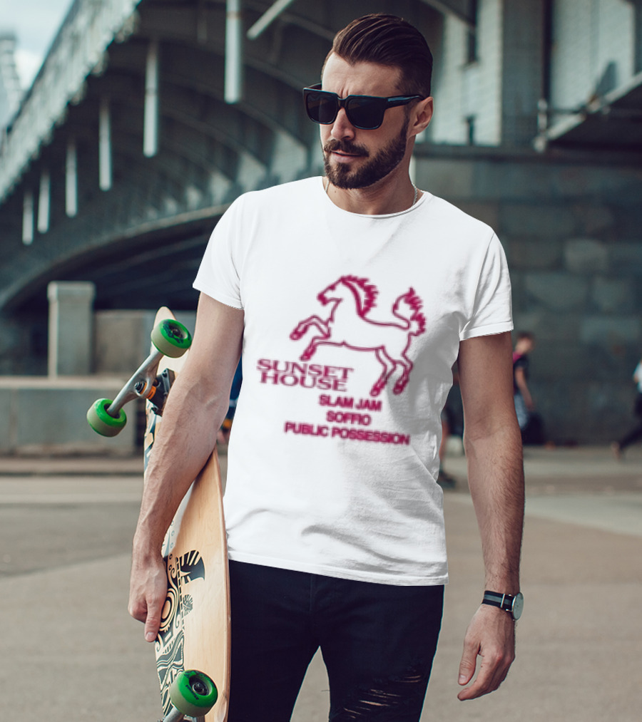 Public Possession Store Slam Jam Soffio Sunset House T-Shirt