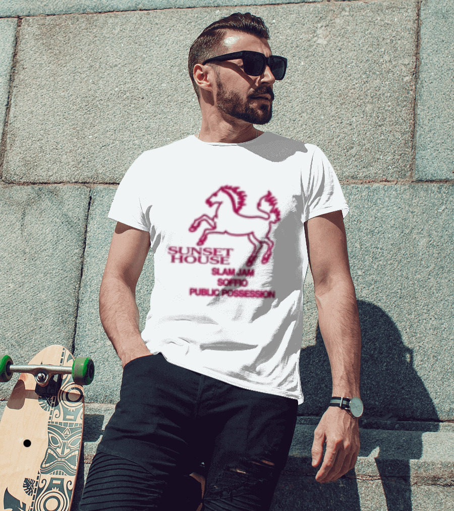 Public Possession Store Slam Jam Soffio Sunset House T-Shirt