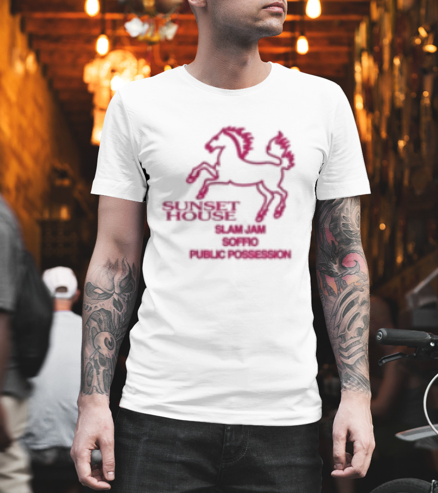 Public Possession Store Slam Jam Soffio Sunset House T-Shirt