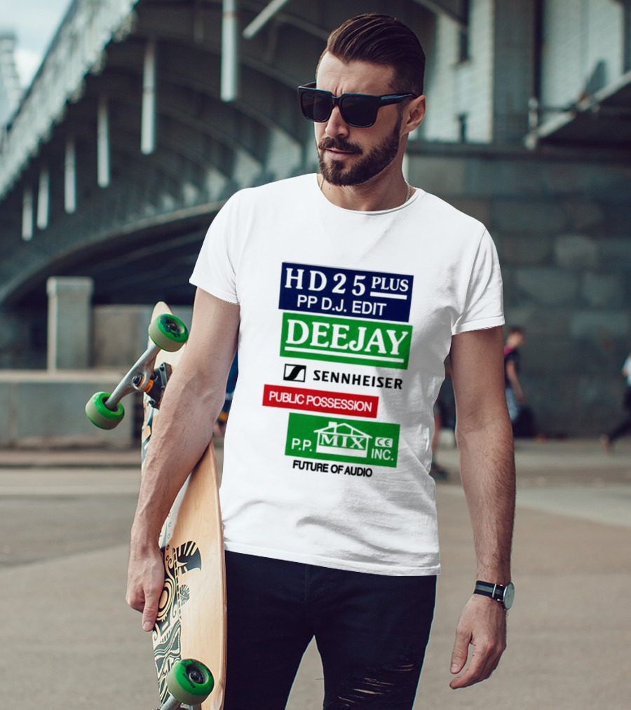 HD25 Plus PP DJ Edit Deejay Sennheiser Future Of Audio T-Shirt