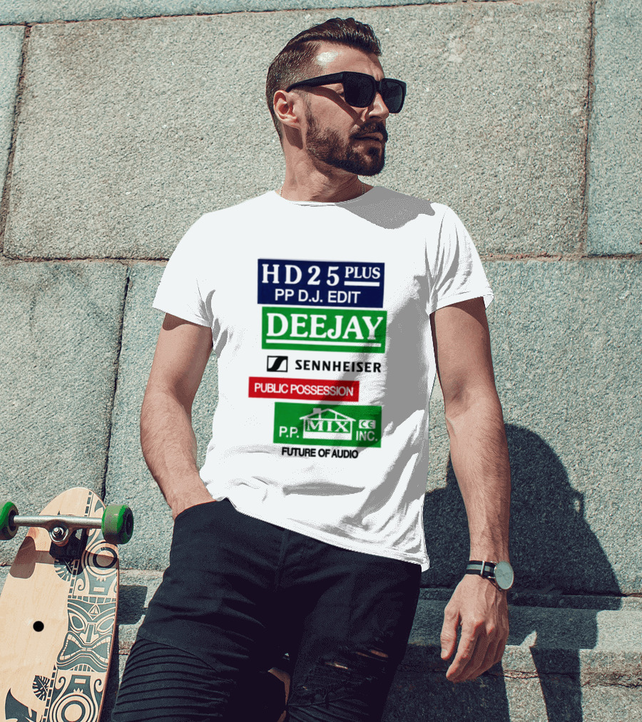 HD25 Plus PP DJ Edit Deejay Sennheiser Future Of Audio T-Shirt