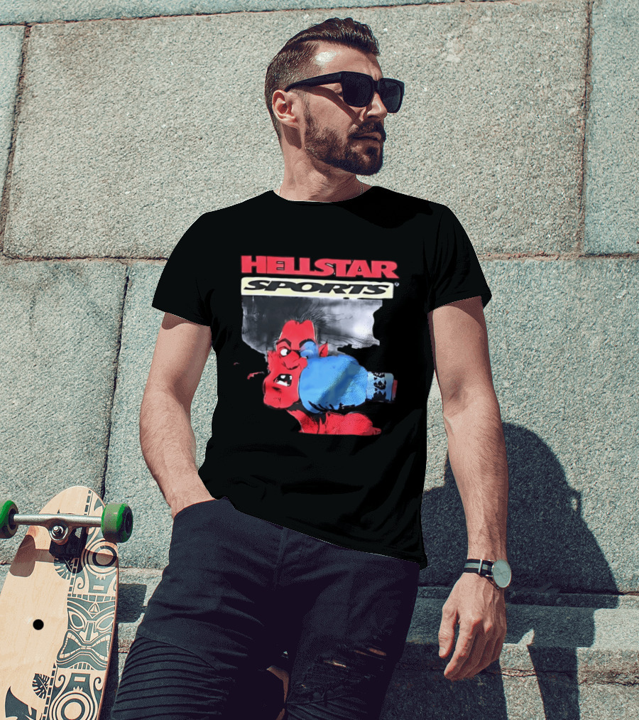 Hellstar Sports Boxing Comic Urban Streetwear T-Shirt