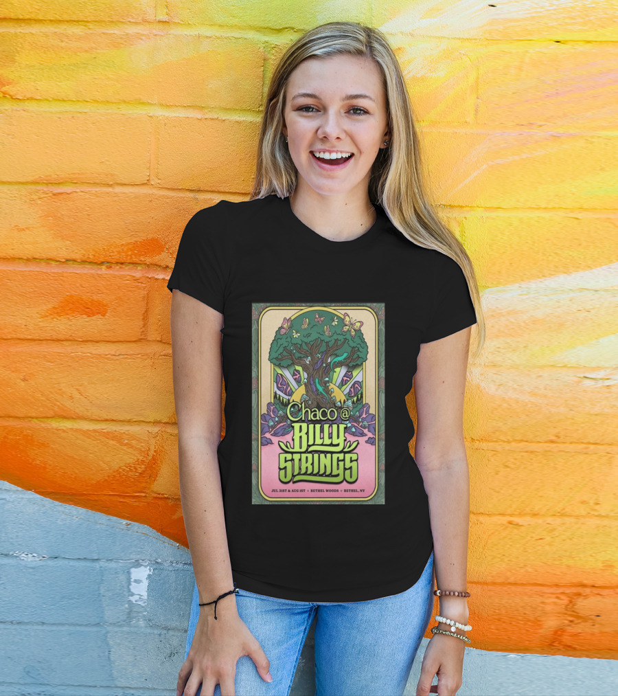 Chaco Billy Strings Bethel NY July 31st August 1st Bethel Woods Summer Concert T-Shirt