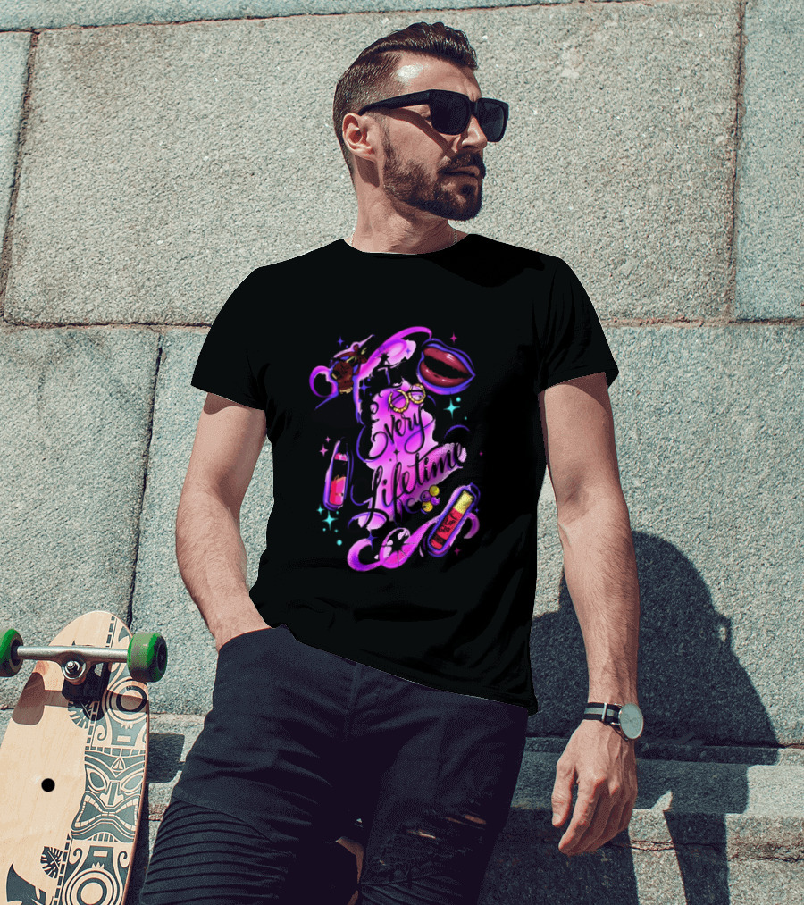 In Every Lifetime Hustle Lip Glo Airbrush T-Shirt