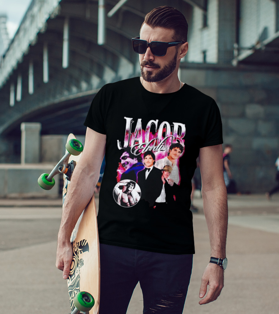 Jacob Elordi Collage Joker Suit Hat Aesthetic T-Shirt