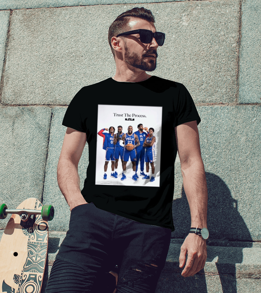 Philadelphia 76ers Trust The Process Lebron James Team Edition T-Shirt