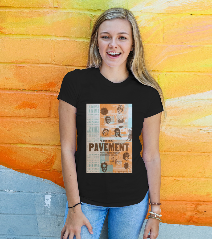 Pavement With Soccer Mommy Ryman Auditorium Nashville July 28 2026 T-Shirt