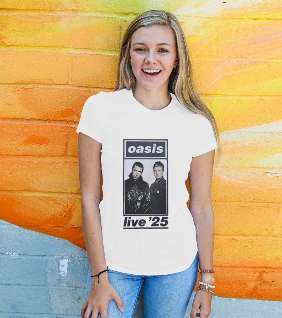 Oasis Live 2025 Liam Gallagher Band Tour T-Shirt