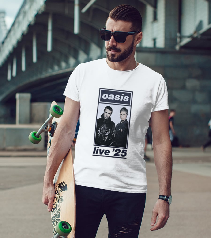 Oasis Live 2025 Liam Gallagher Band Tour T-Shirt