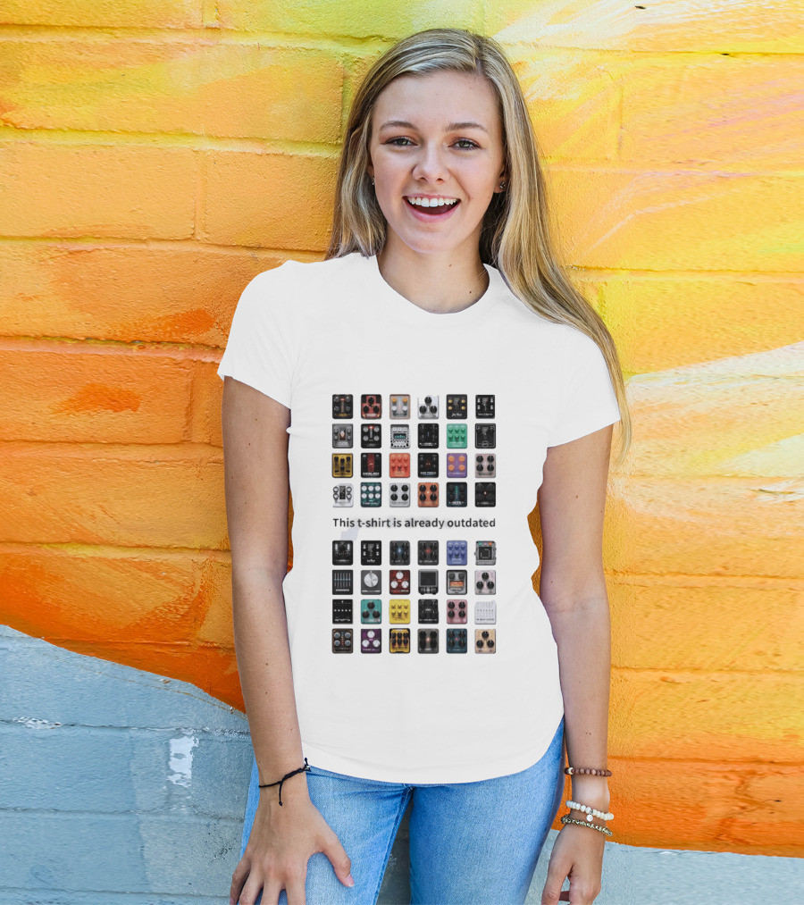 This Is Already Outdated Guitar Pedal Collection Effects T-Shirt