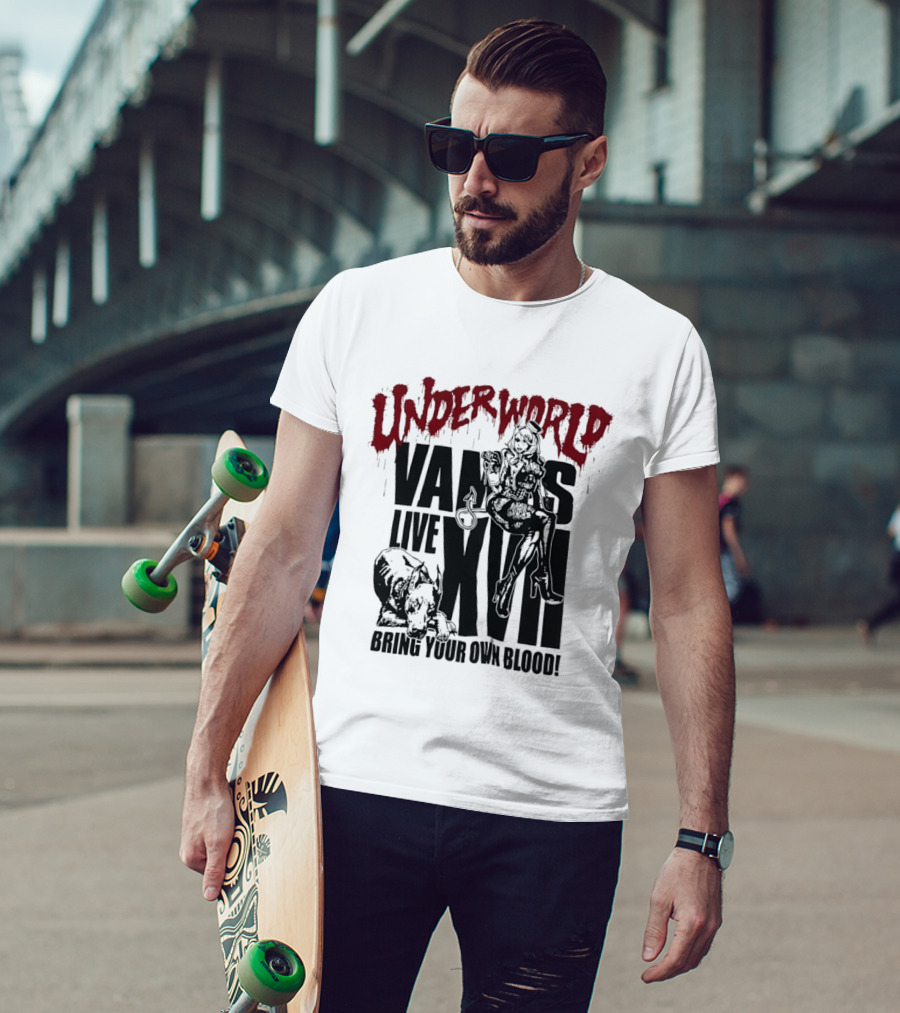 Underworld Vamps Live XVII Bring Your Own Blood Dripping Horror Aesthetic T-Shirt